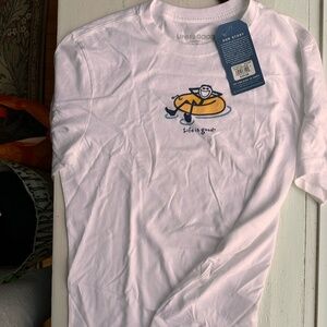 Life is Good - White Graphic T-shirt